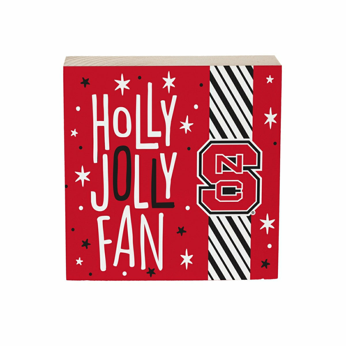 North Carolina State University Block, Holiday, 6x6 - Collegiate Home