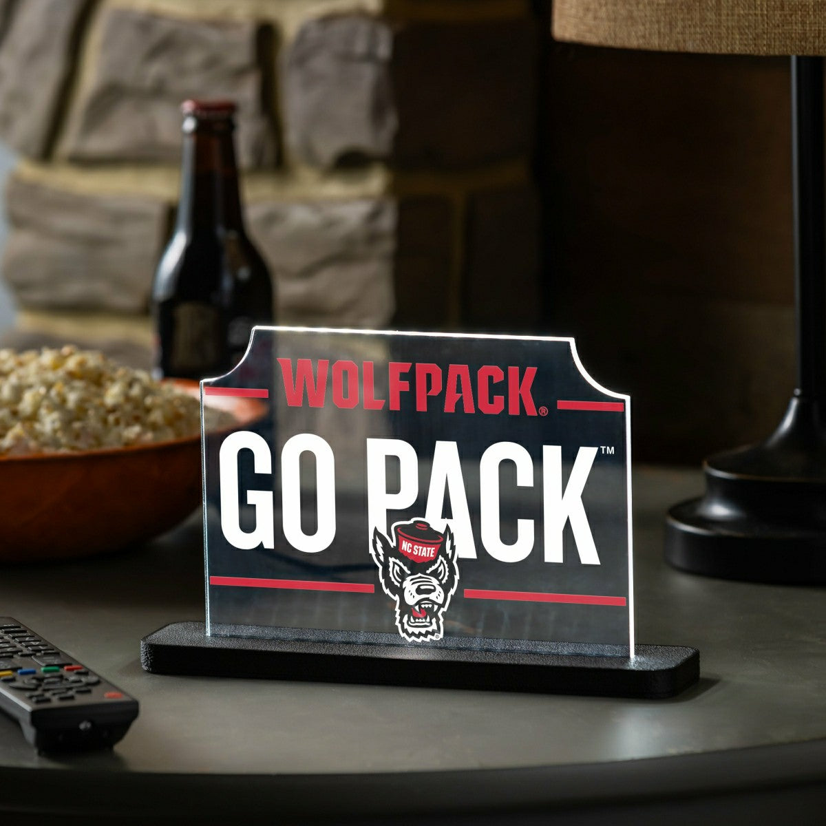 North Carolina State University College Rectangle Desklite LED Decor - Collegiate Home