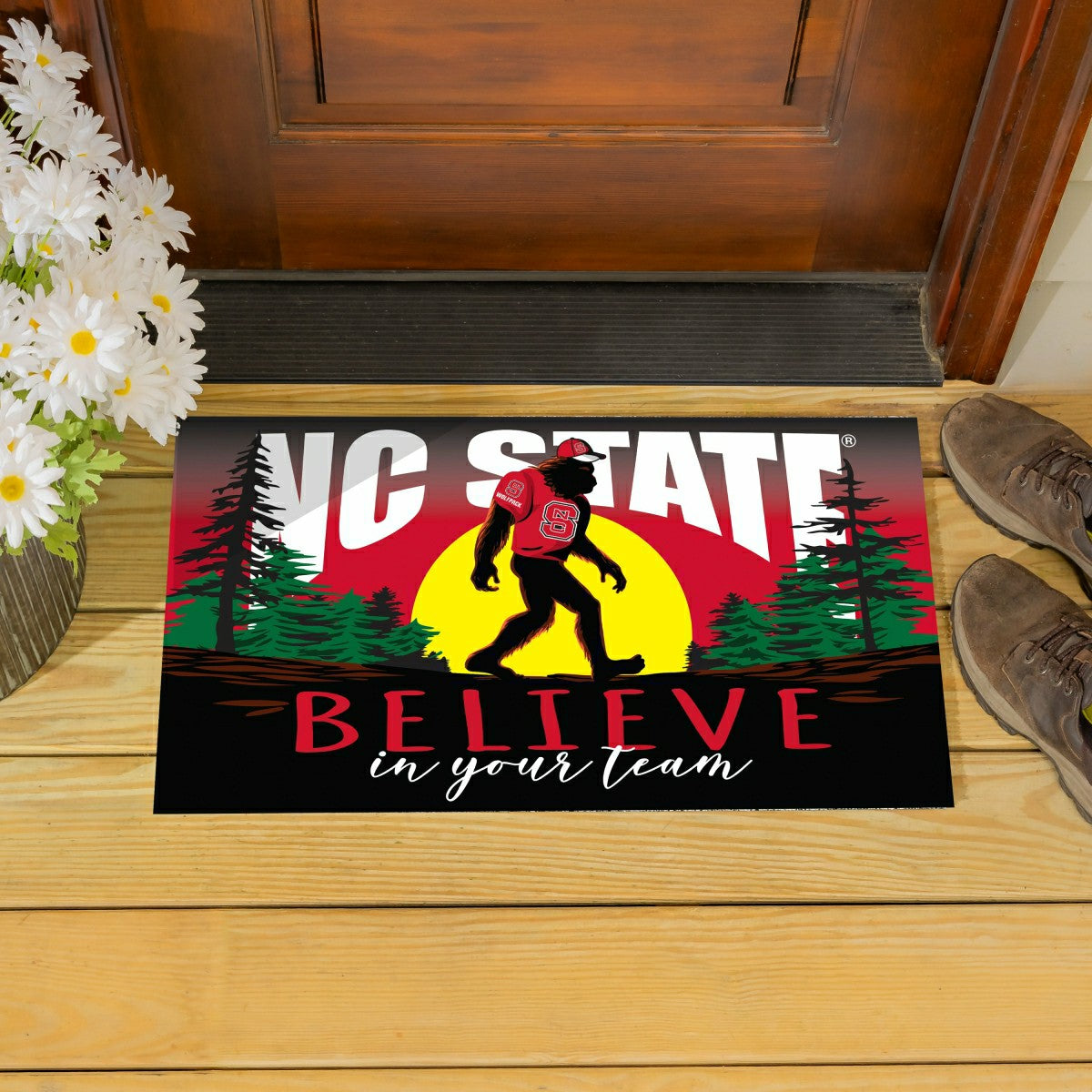 North Carolina State University Bigfoot PVC Mat, 28"x16" - Collegiate