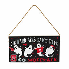 North Carolina State University Halloween Wood Wall Sign, 6x11 - Collegiate Home