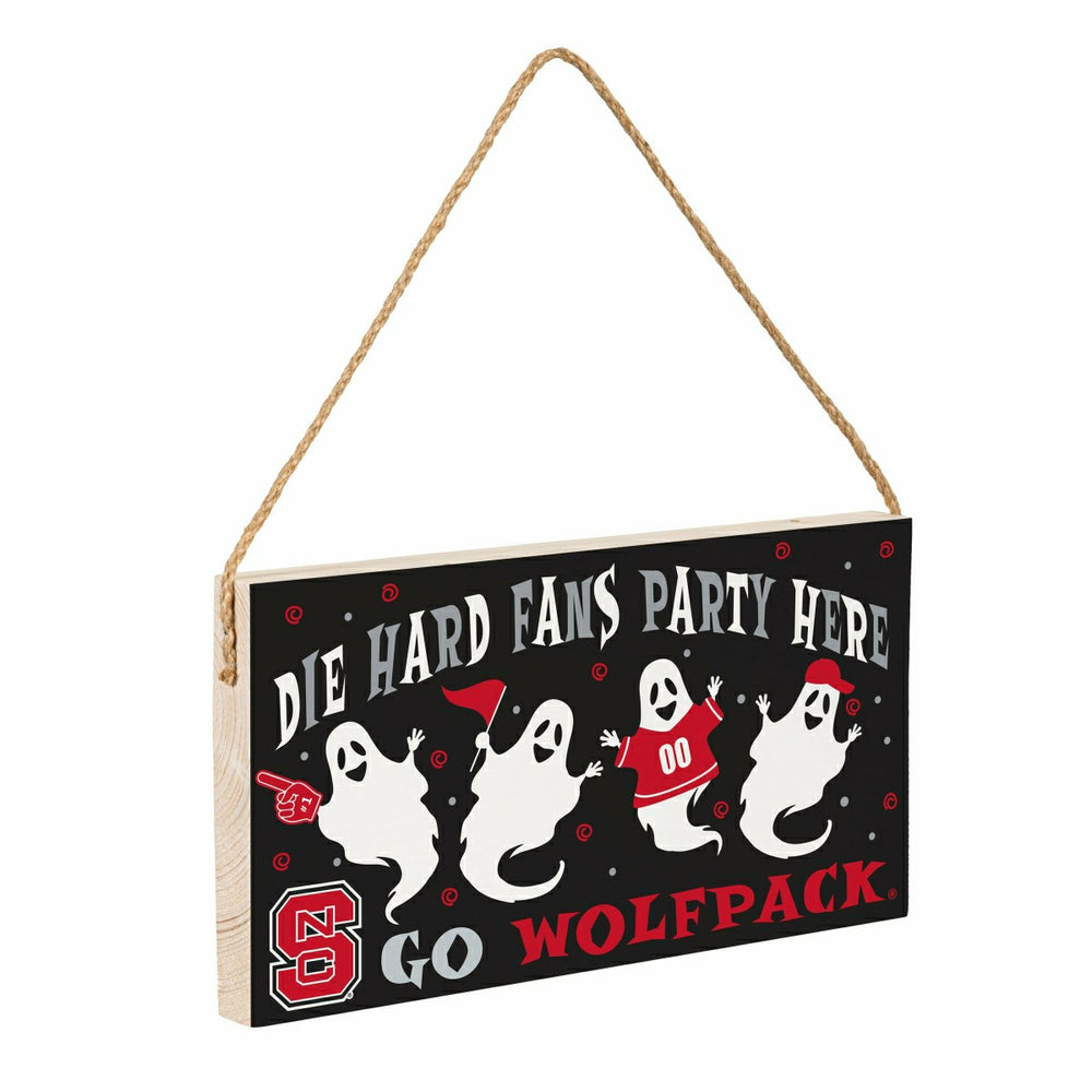 North Carolina State University Halloween Wood Wall Sign, 6x11 - Collegiate Home
