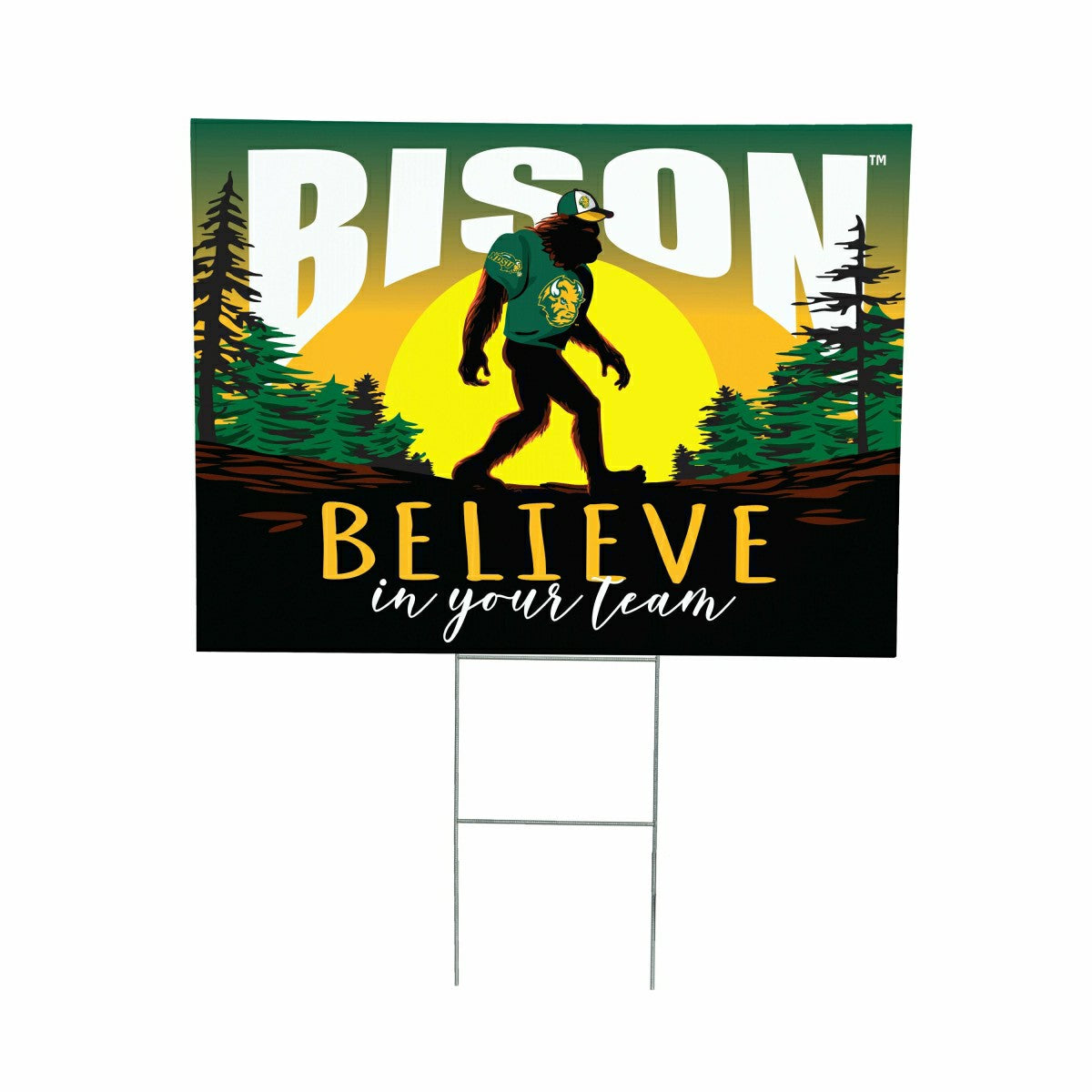 North Dakota State University Yard Sign, Bigfoot - Collegiate Home