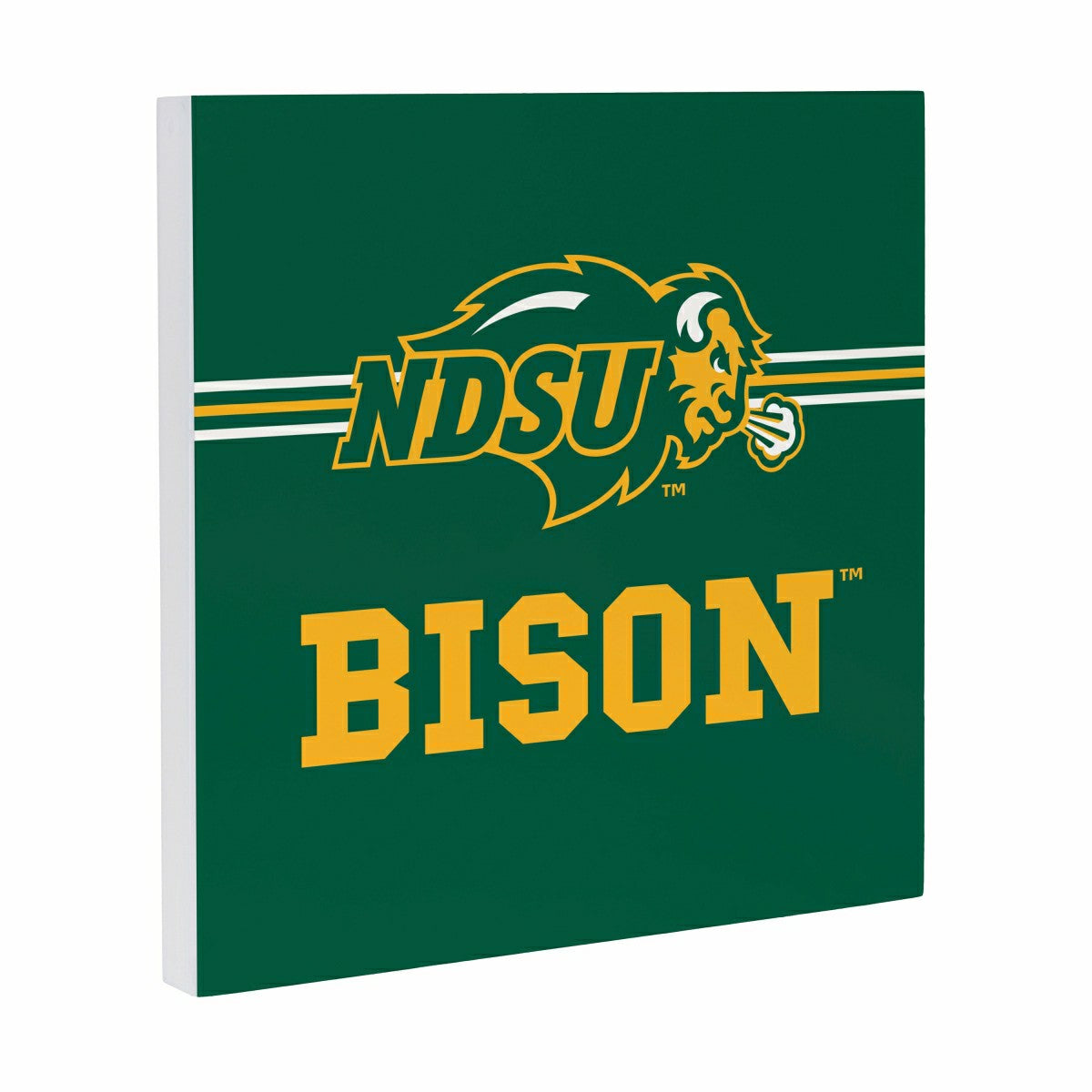 North Dakota State University Wood Wall Sign, 12x12 - Collegiate Home
