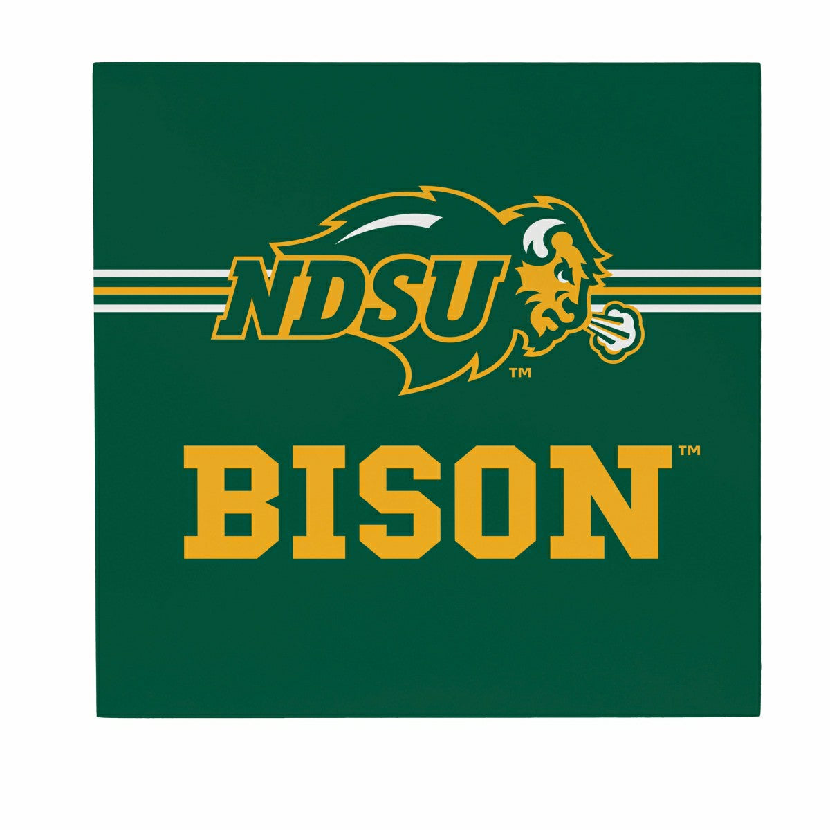North Dakota State University Wood Wall Sign, 12x12 - Collegiate Home