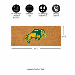 North Dakota State University Extra Large Full Color Coir Mat, 60"x24" - Collegiate