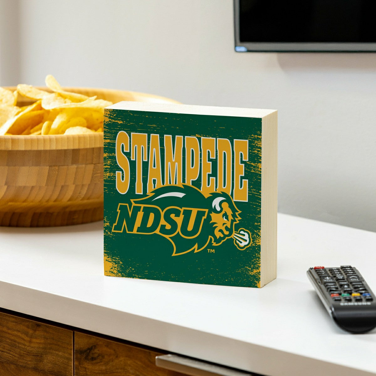 North Dakota State University Plock, Down Home Fans, 6x6 - Collegiate Home