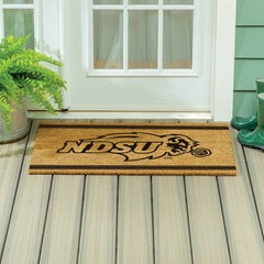 North Dakota State University Large One Color Coir Mat, 36"x24" - Collegiate