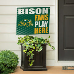 North Dakota State University Coroplast Yard Sign "Fans Play Here" - Collegiate Home