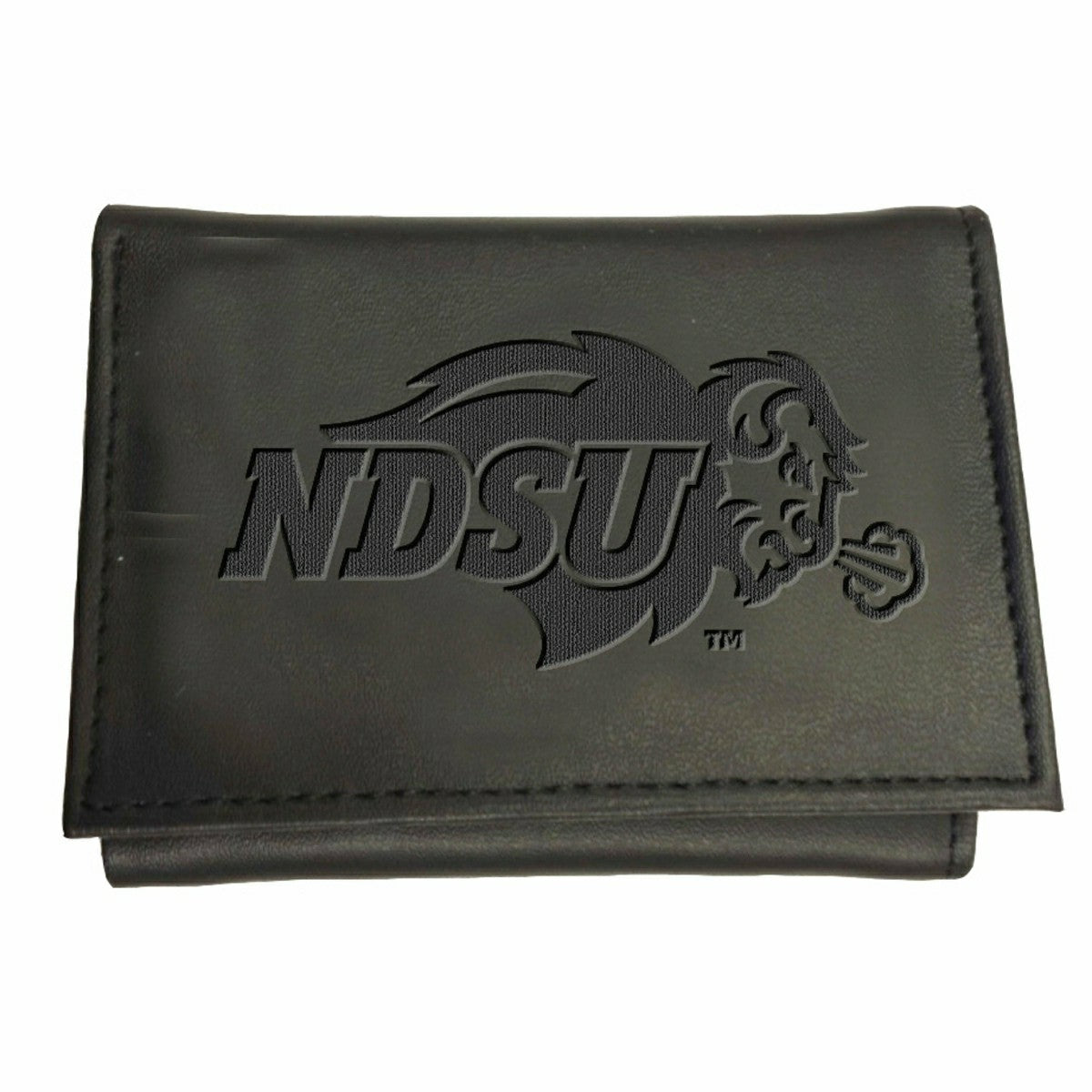 North Dakota State University, Tri-Fold Wallet, Black - Collegiate Home
