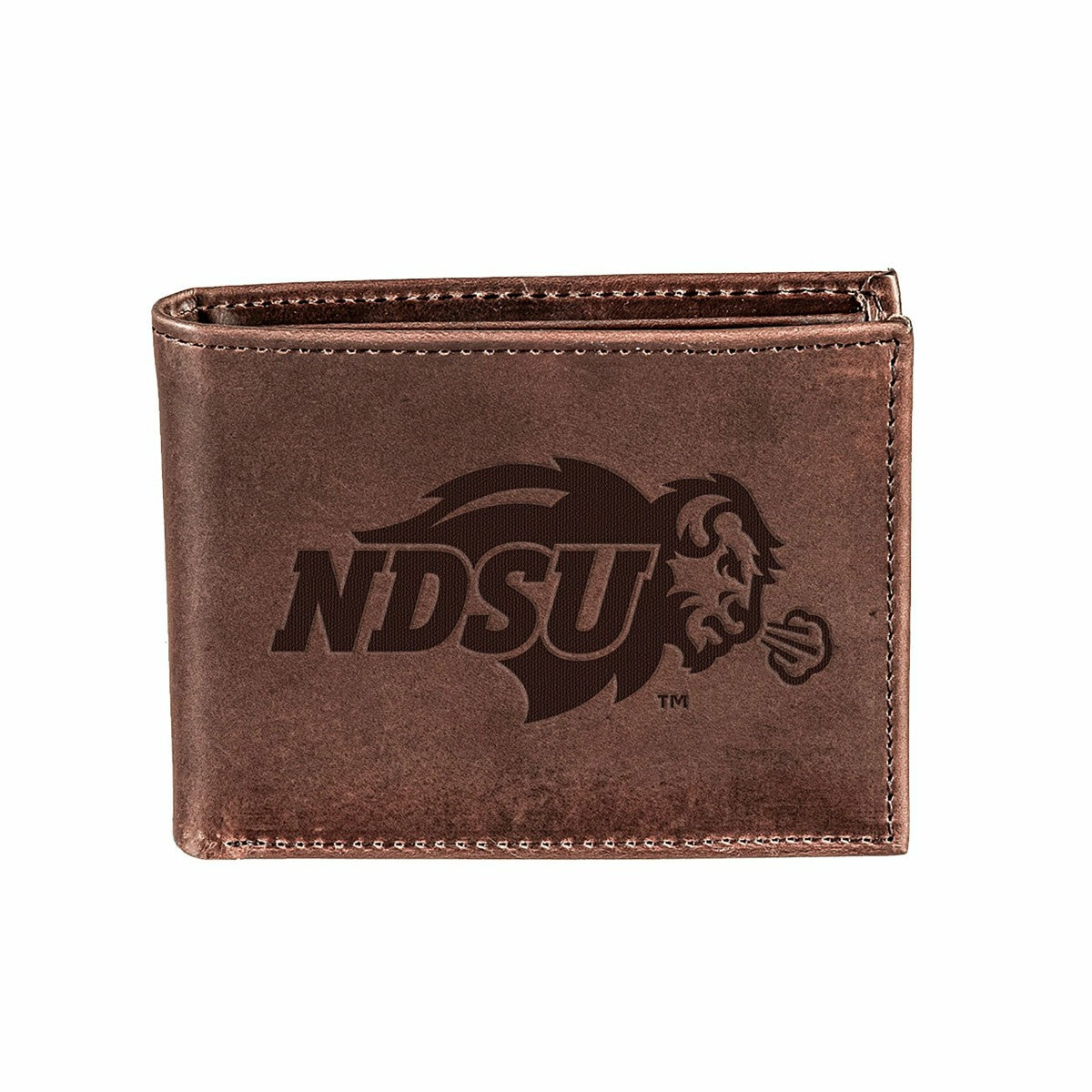 North Dakota State University, Bi-Fold Wallet, Brown, CH, 100% Genuine - Collegiate Home