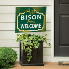 North Dakota State University Coroplast Yard Sign, "Fans Welcome" - Collegiate Home