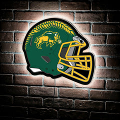 LED Wall Decor, Helmet, North Dakota State University - Collegiate Home
