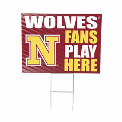 Northern State University Coroplast Yard Sign "Fans Play Here" - Collegiate Home