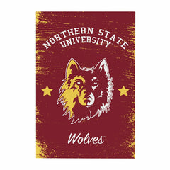 Northern State University Wood Wall Sign, 16x24 - Collegiate Home