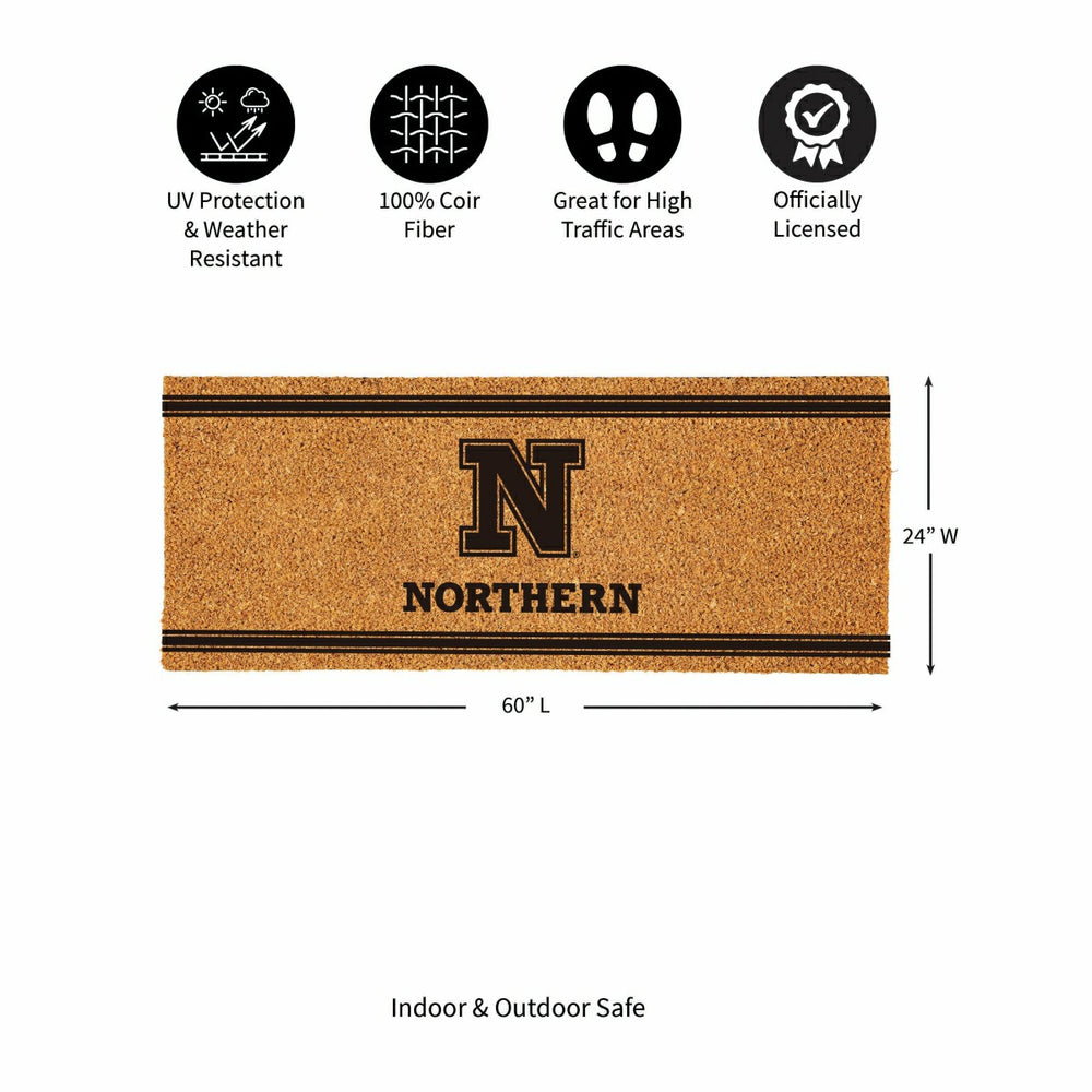 Northern State University Extra Large One Color Coir Mat, 60"x24" - Collegiate