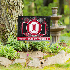 Ohio State University Coroplast Yard Sign, Patriotic - Collegiate Home