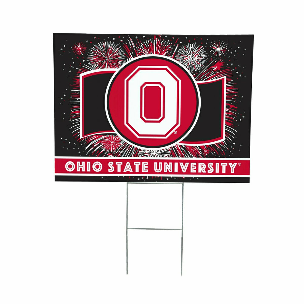 Ohio State University Coroplast Yard Sign, Patriotic - Collegiate Home