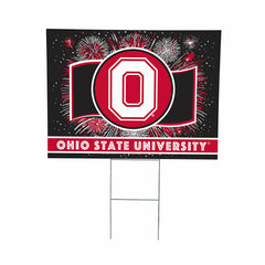 Ohio State University Coroplast Yard Sign, Patriotic - Collegiate Home
