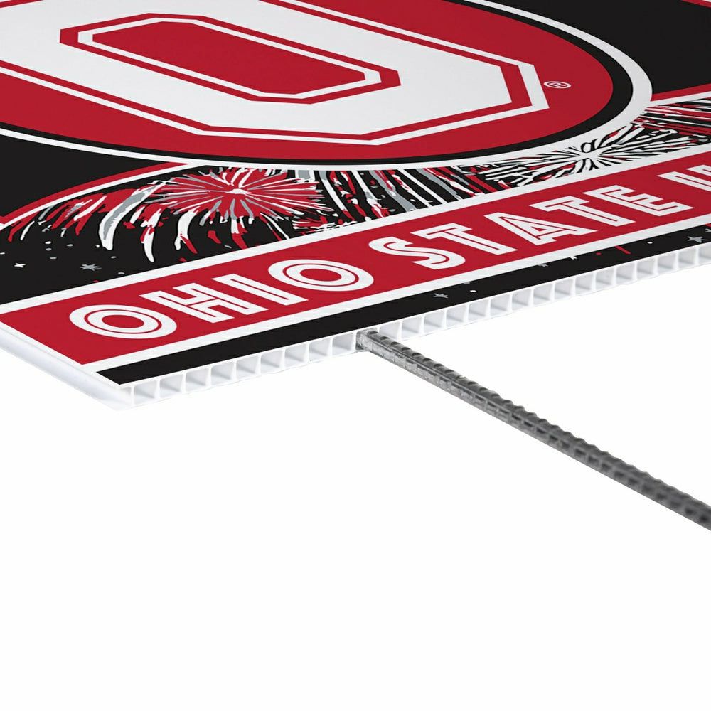 Ohio State University Coroplast Yard Sign, Patriotic - Collegiate Home