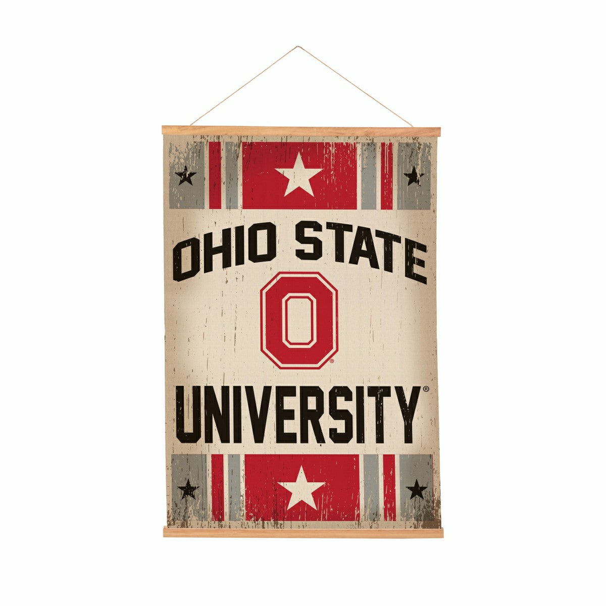 Ohio State University, Canvas Wall Tapestry, Medium, 36x24 - Collegiate Home