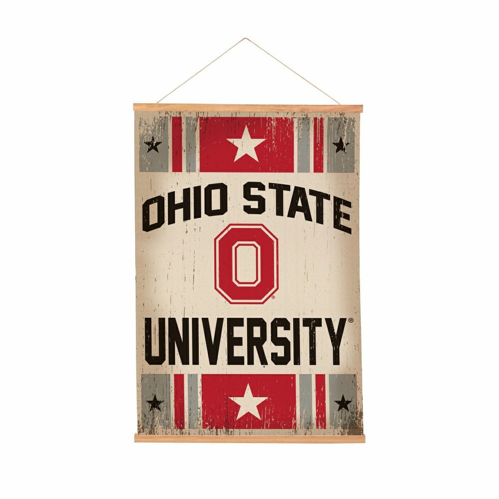 Ohio State University, Canvas Wall Tapestry, Medium, 36x24 - Collegiate Home