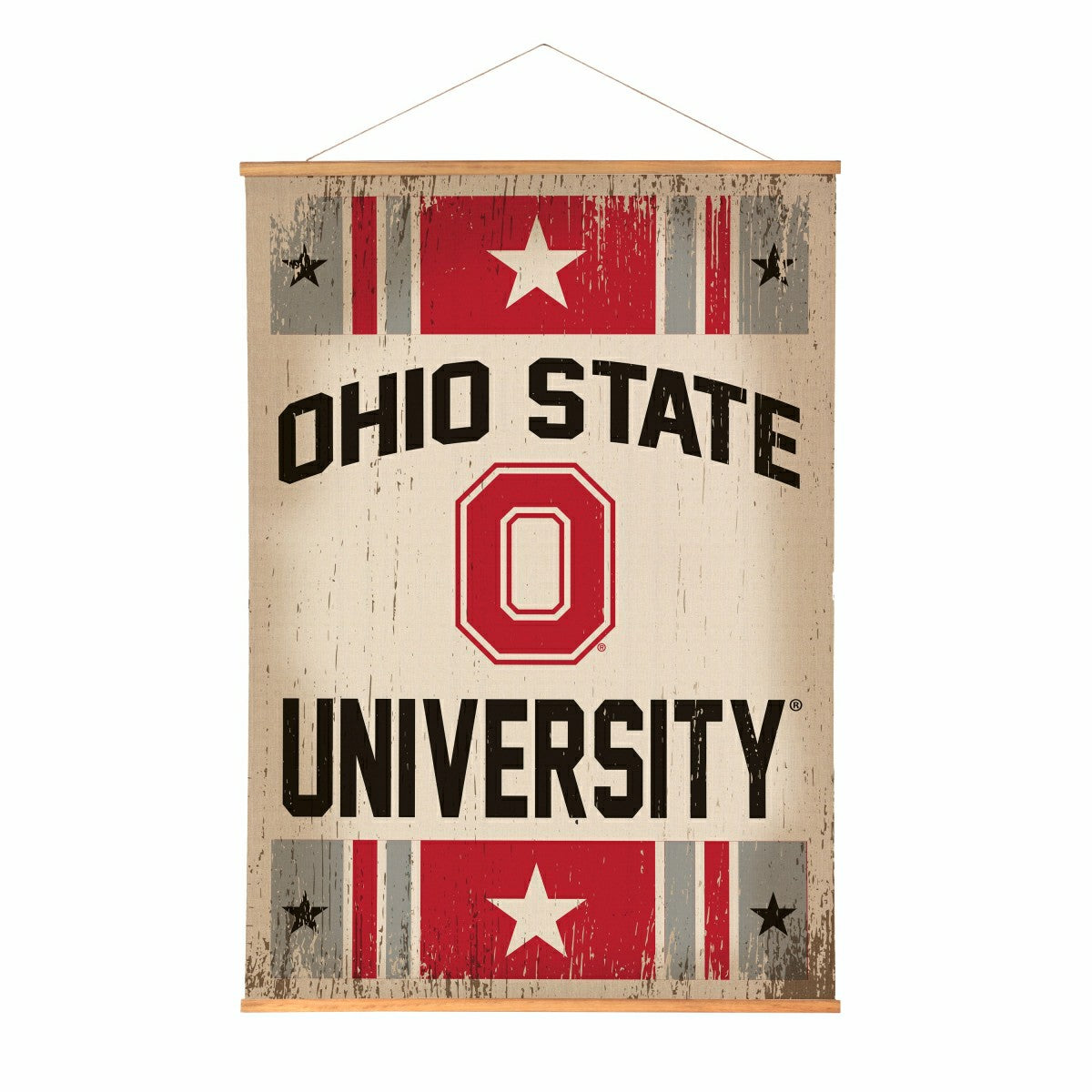 Ohio State University, Canvas Wall Tapestry, Large, 54x36 - Collegiate Home