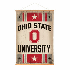 Ohio State University, Canvas Wall Tapestry, Large, 54x36 - Collegiate Home
