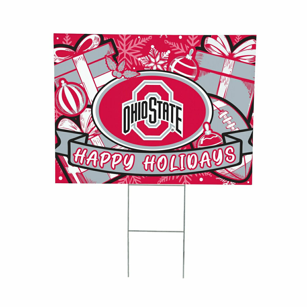 Ohio State University Yard Sign, Holiday - Collegiate Home