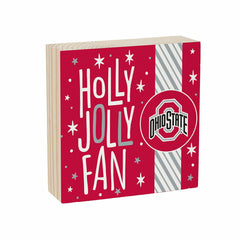 Ohio State University Block, Holiday, 6x6 - Collegiate Home
