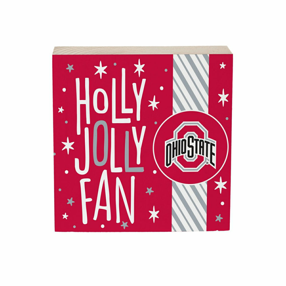 Ohio State University Block, Holiday, 6x6 - Collegiate Home