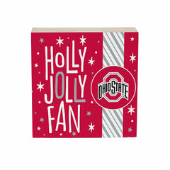 Ohio State University Block, Holiday, 6x6 - Collegiate Home