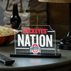 Ohio State University College Rectangle Desklite LED Decor - Collegiate Home