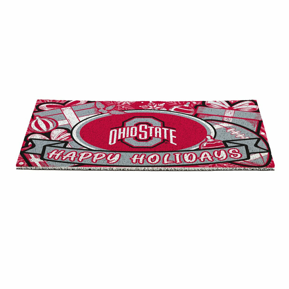 Ohio State University Holiday PVC Mat, 28"x16" - Collegiate