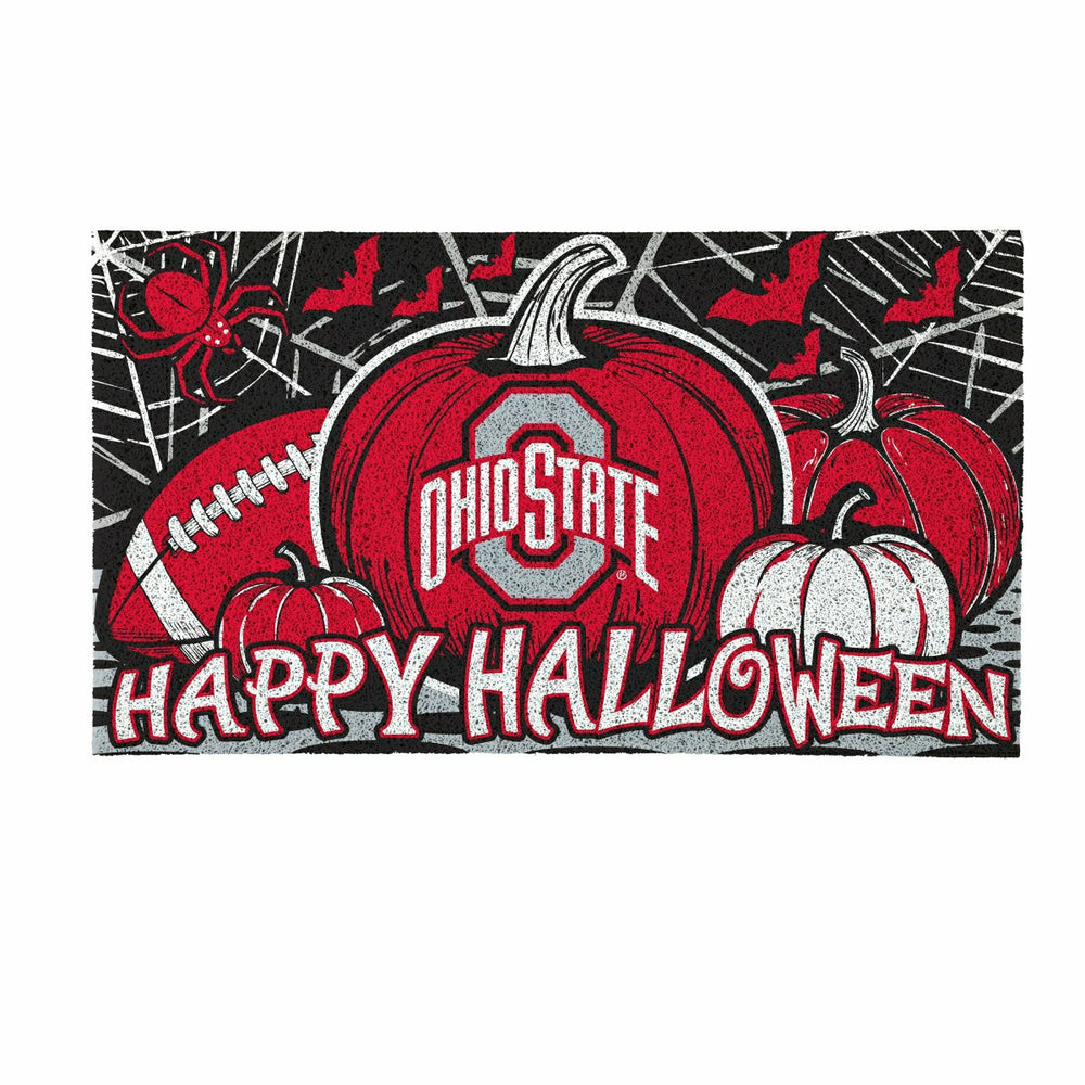 Ohio State University Halloween PVC Mat, 28"x16" - Collegiate