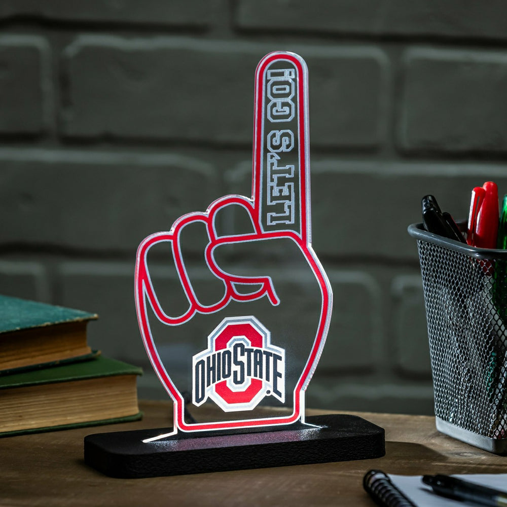 Ohio State University College Foam Finger Desklite LED Decor - Collegiate Home