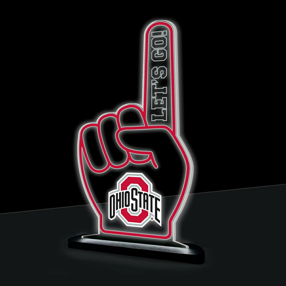 Ohio State University College Foam Finger Desklite LED Decor - Collegiate Home
