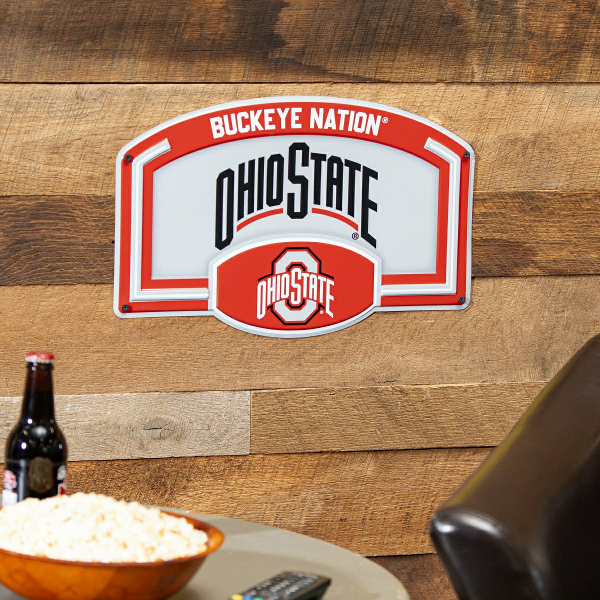Ohio State University USA Embossed Steel Wall Sign, 11" x 17" - Collegiate Home