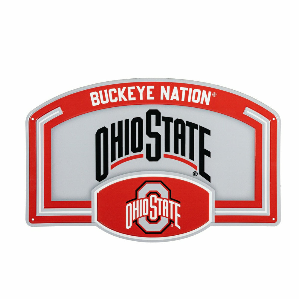 Ohio State University USA Embossed Steel Wall Sign, 11" x 17" - Collegiate Home
