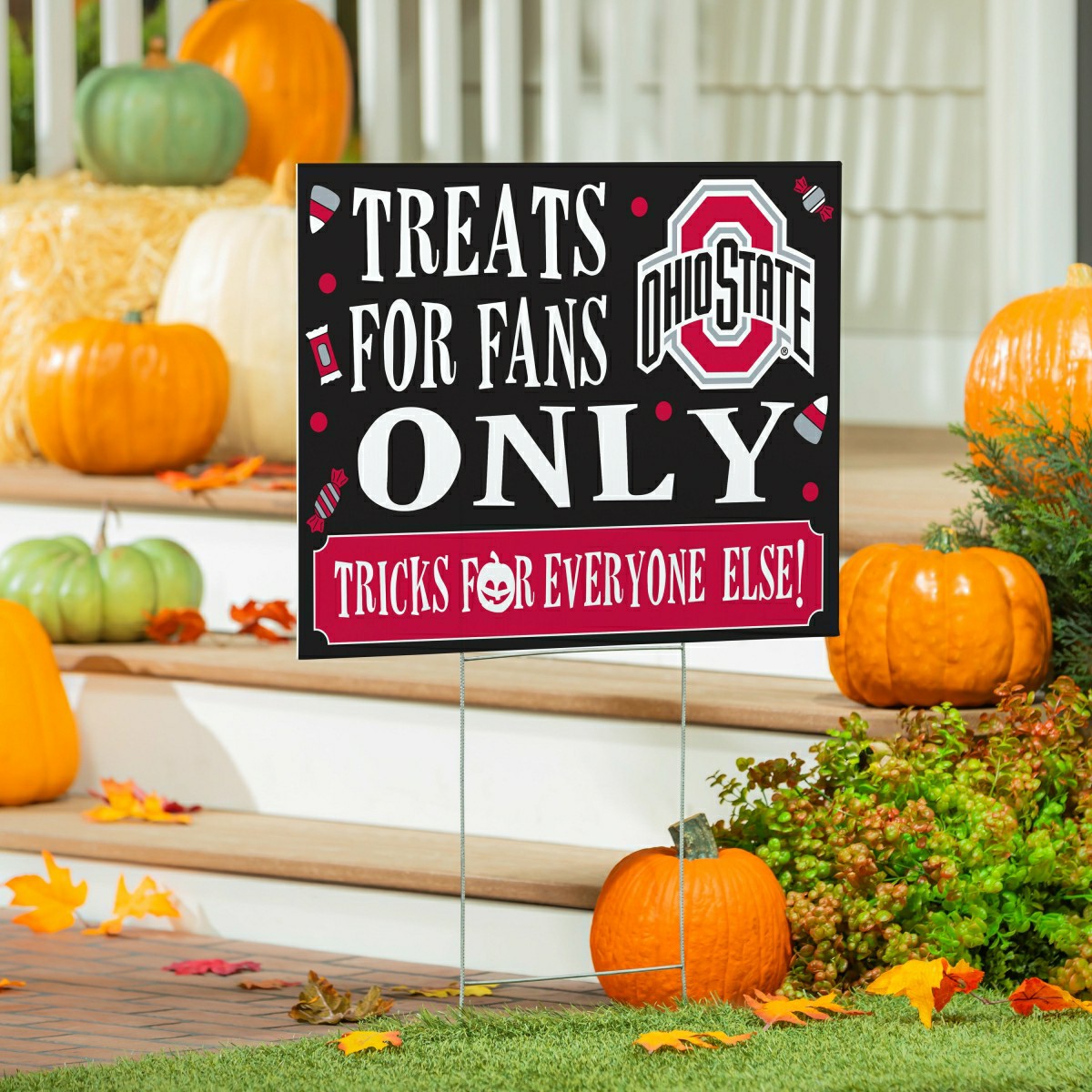 Ohio State University Yard Sign, Halloween Treats for Fans - Collegiate Home