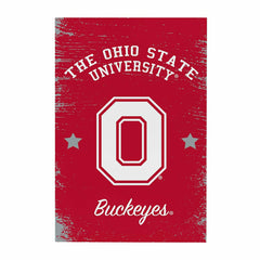Ohio State University Wood Wall Sign, 16x24 - Collegiate Home