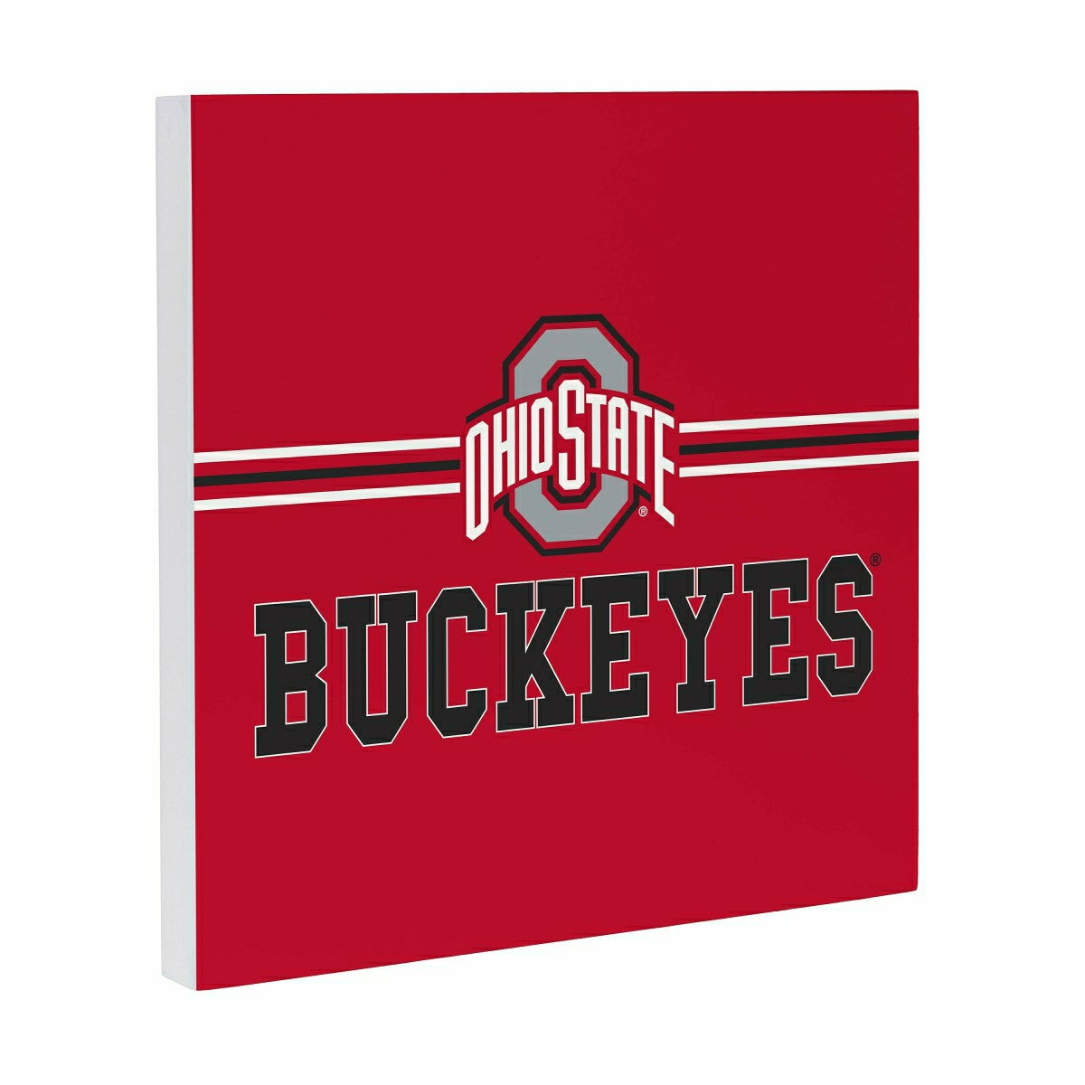 Ohio State University Wood Wall Sign, 12x12 - Collegiate Home