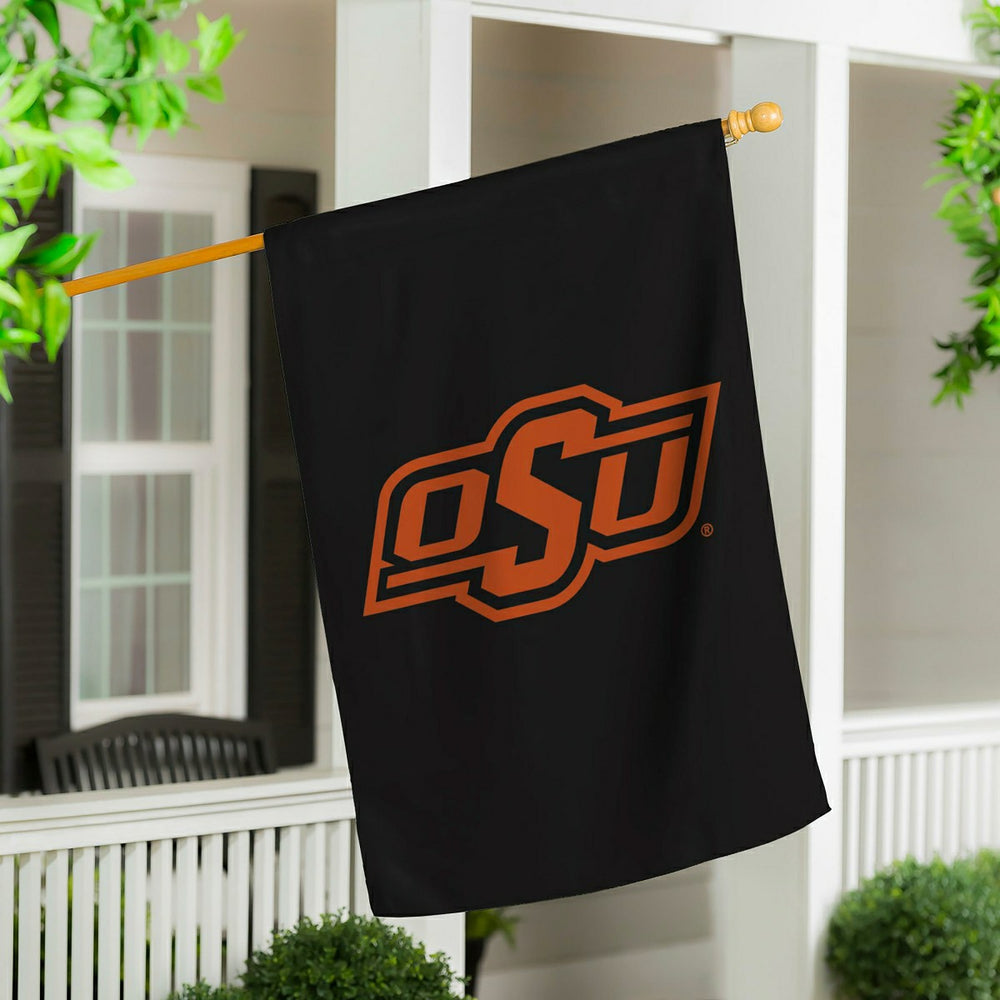 Oklahoma State University Applique House Flag - Collegiate Home