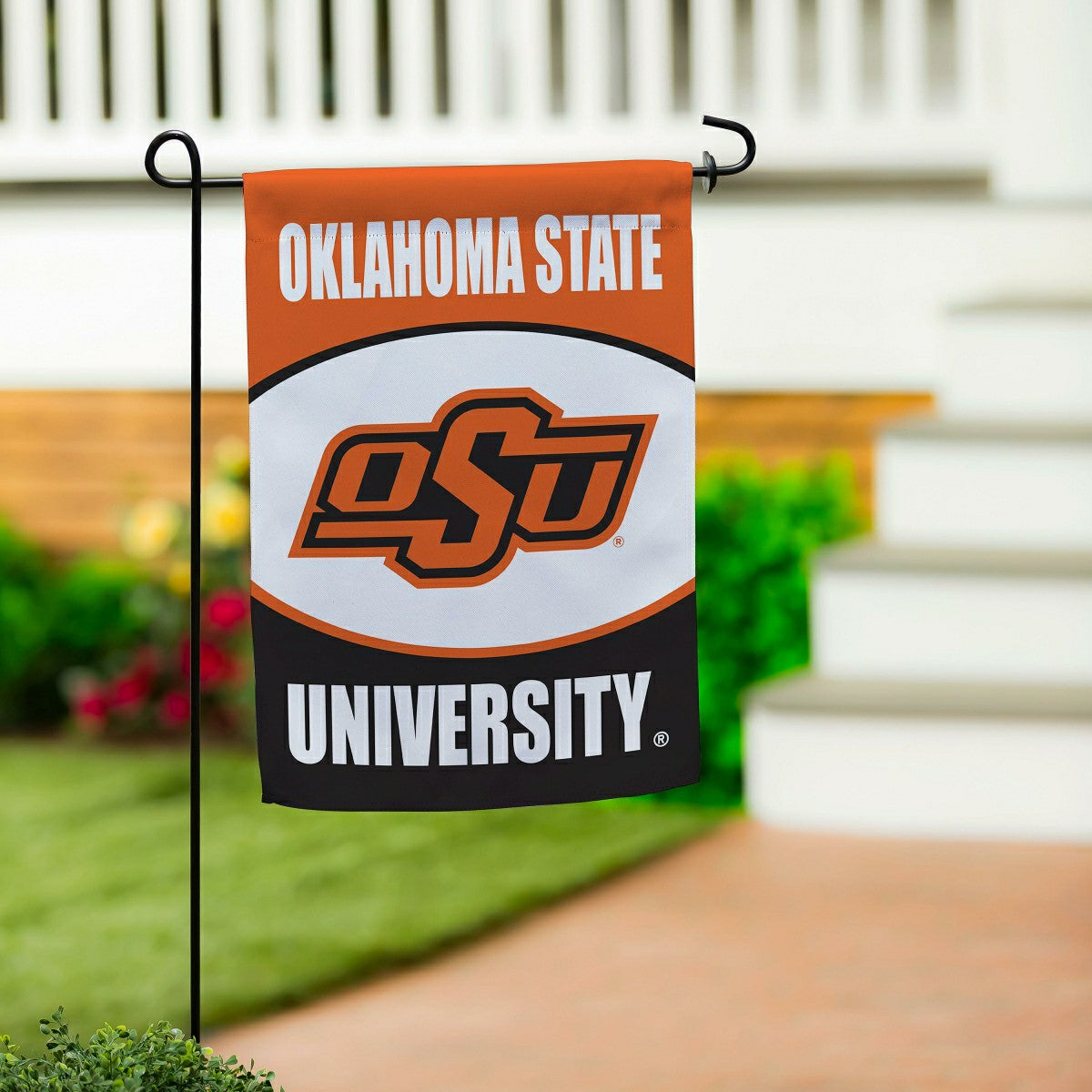 Oklahoma State University Suede Garden Flag - Collegiate Home
