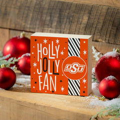 Oklahoma State University Block, Holiday, 6x6 - Collegiate Home