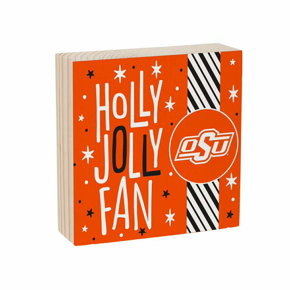 Oklahoma State University Block, Holiday, 6x6 - Collegiate Home