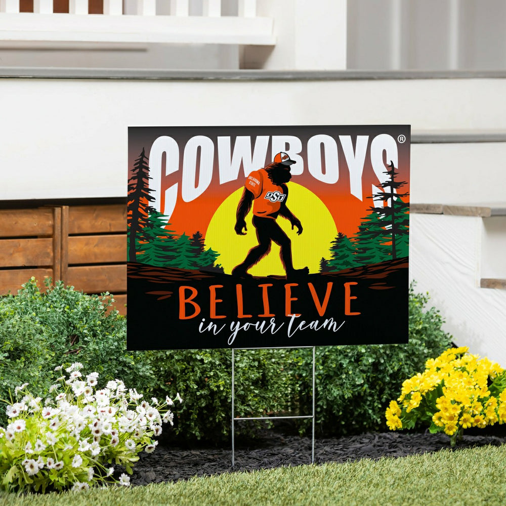 Oklahoma State University Yard Sign, Bigfoot - Collegiate Home