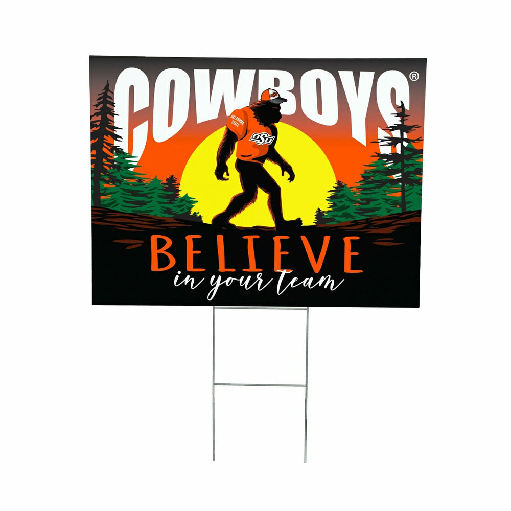 Oklahoma State University Yard Sign, Bigfoot - Collegiate Home