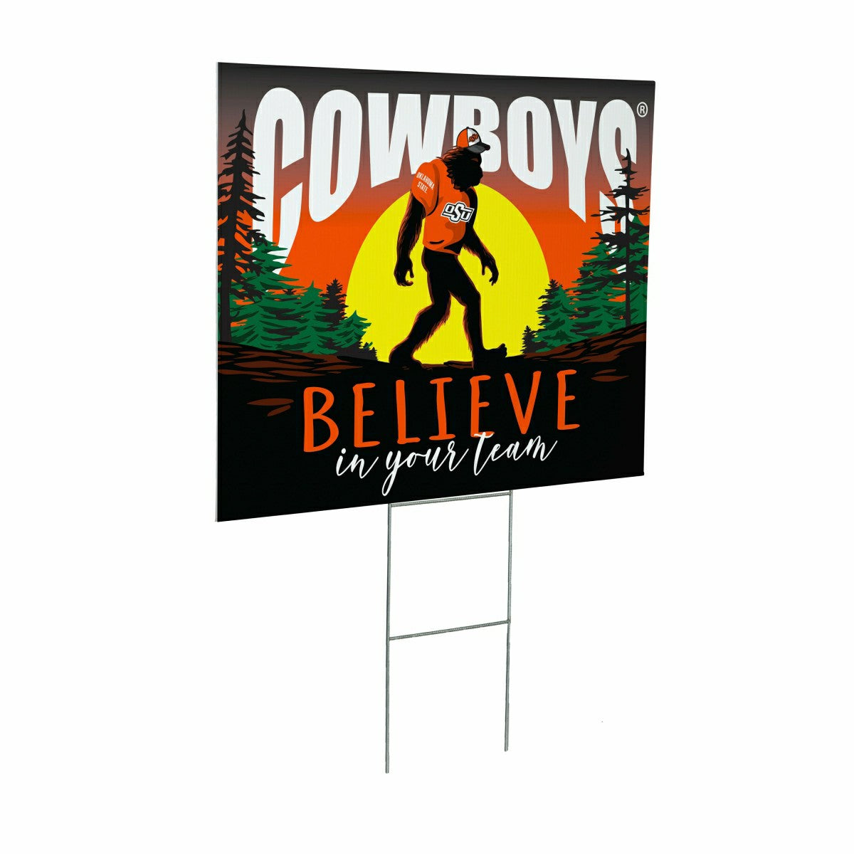Oklahoma State University Yard Sign, Bigfoot - Collegiate Home