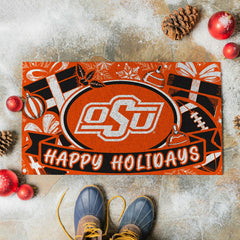 Oklahoma State University Holiday PVC Mat, 28"x16" - Collegiate