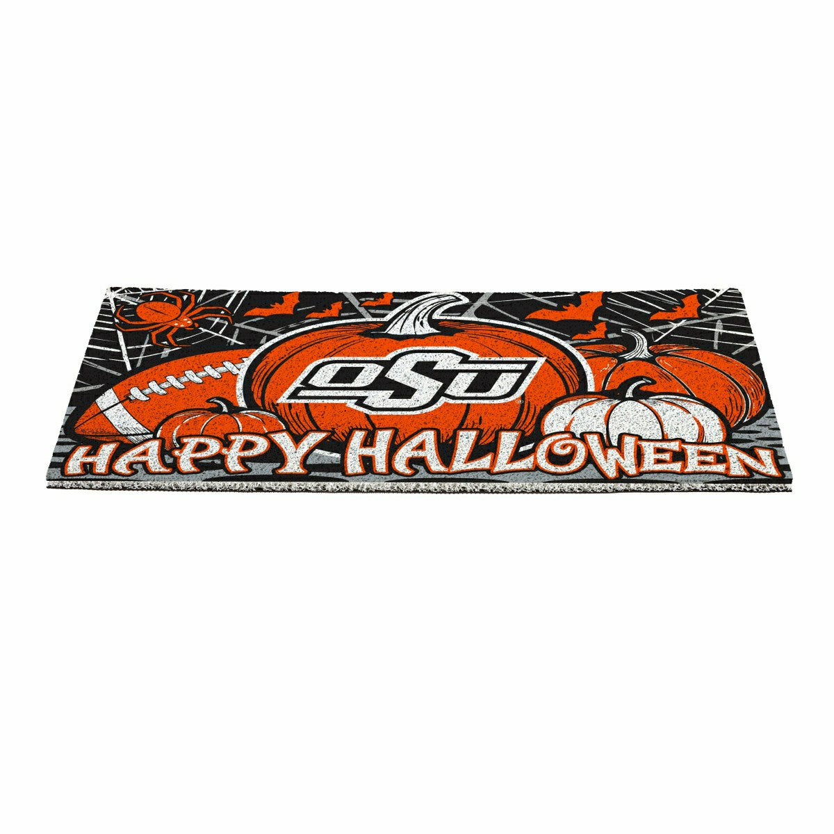 Oklahoma State University Halloween PVC Mat, 28"x16" - Collegiate